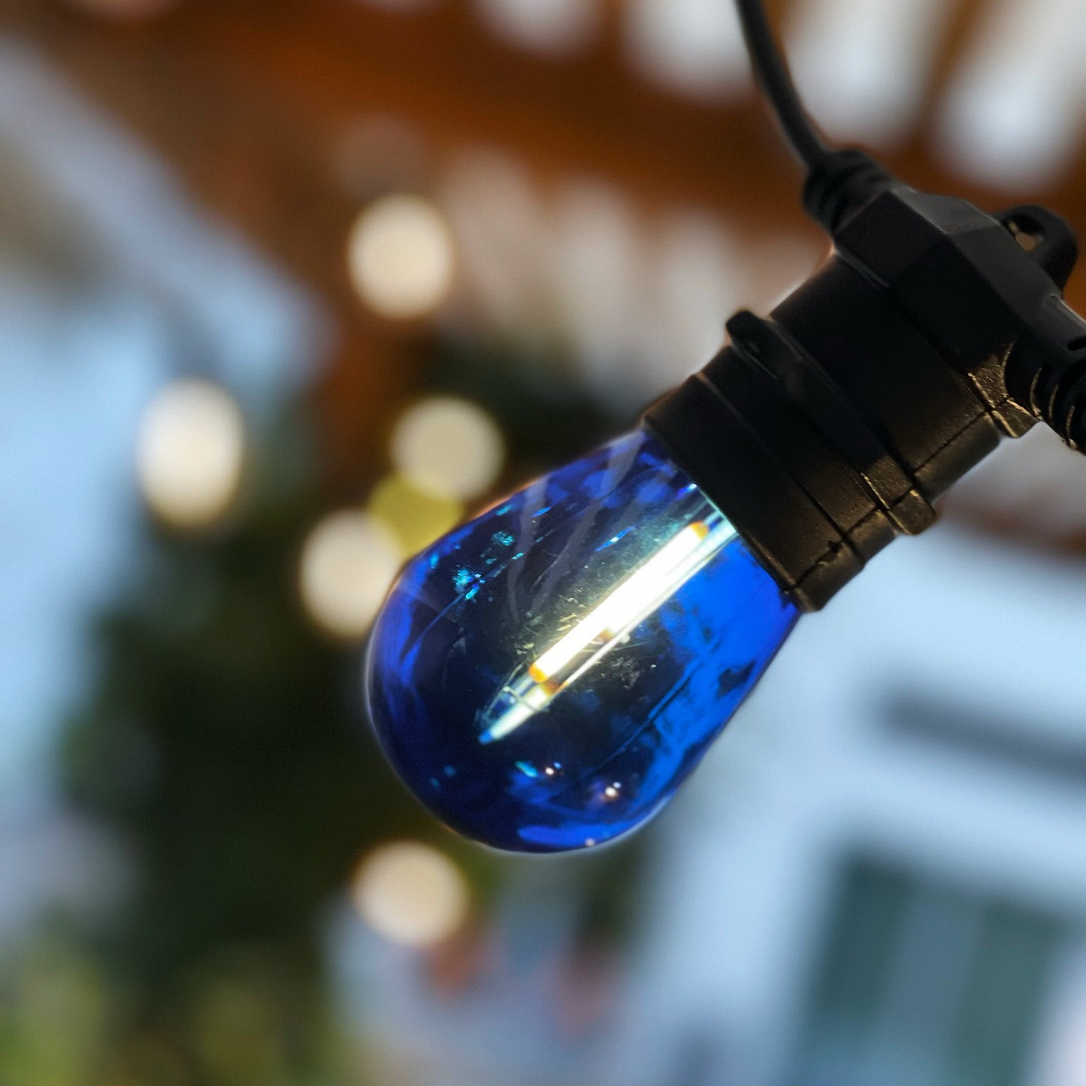Deco bulb x 5, E27 12V (blå) LightsOn Garden Plug & Play