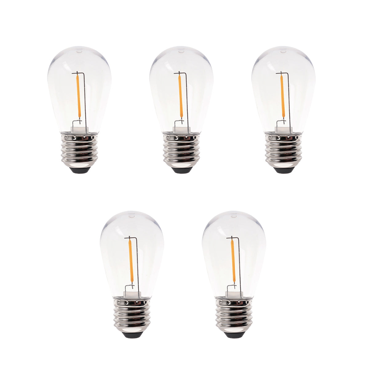 Deco bulb x 5, E27 12V (varmvit) LightsOn Garden Plug & Play