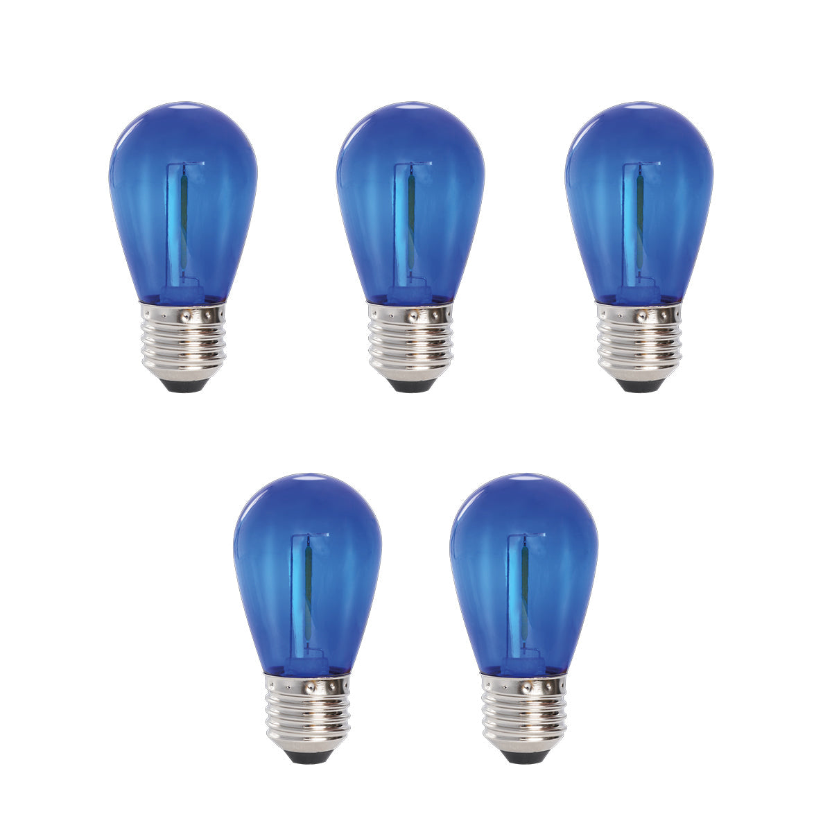 Deco bulb x 5, E27 12V (blå) LightsOn Garden Plug & Play