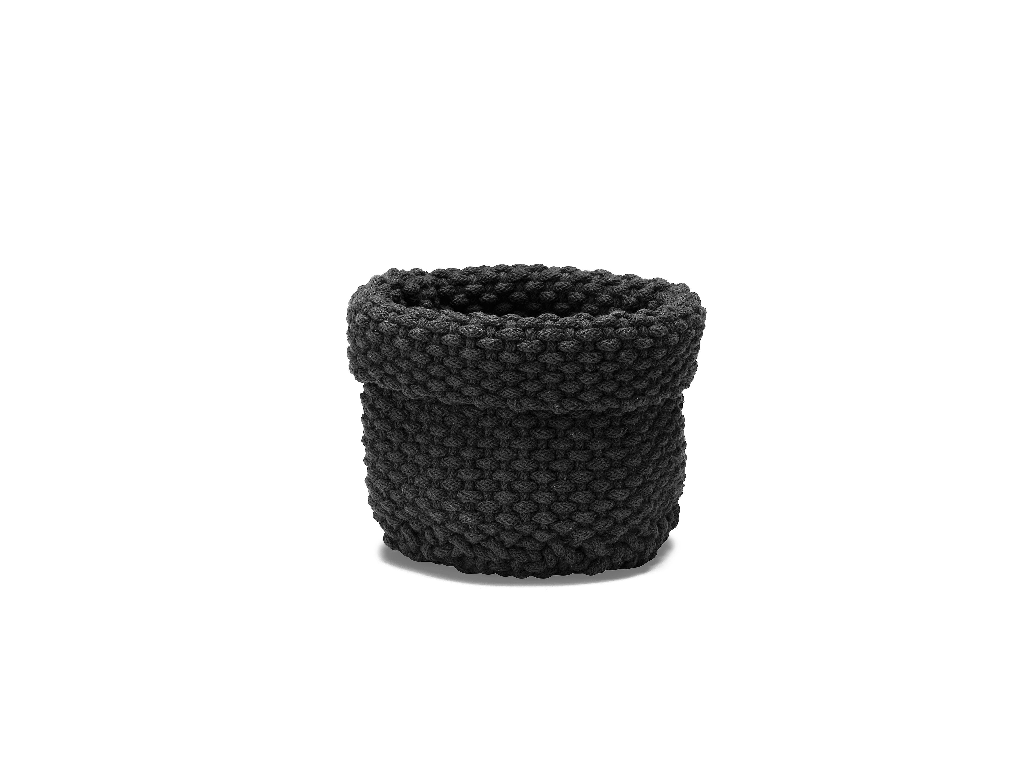 Förvaringskorg Rope Medium 20x25 Svart Etol