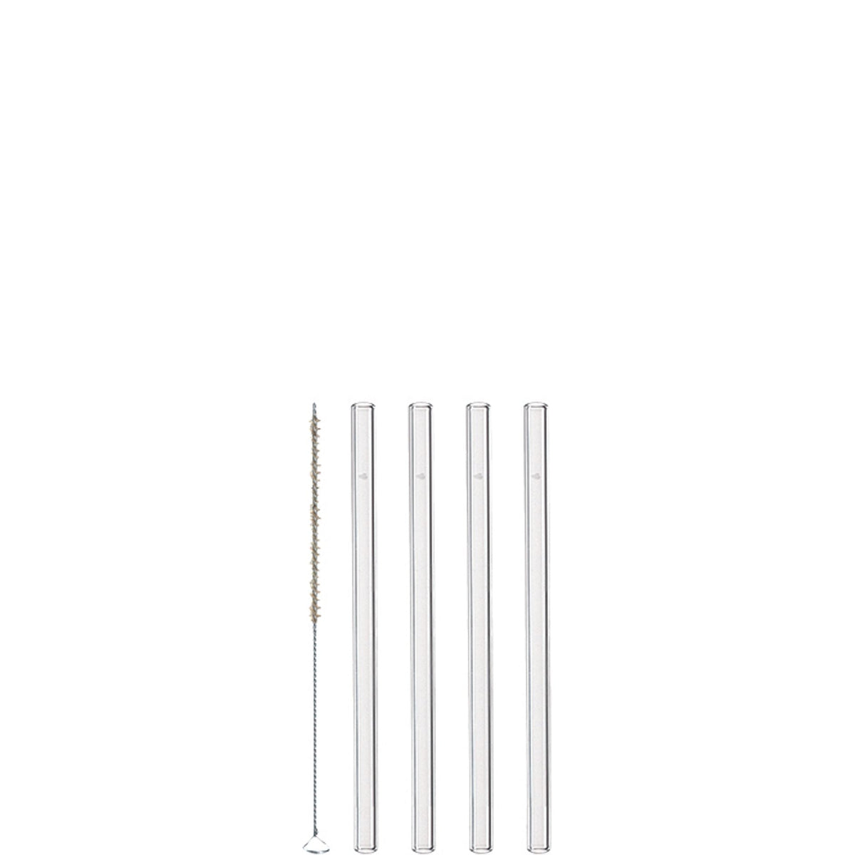 Sugrör Ciao Glas 4-pack inkl Borste 15cm från Leonardo