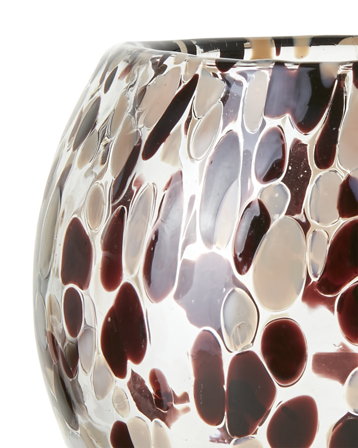 PARTY Värmeljushållare M, Brun Beige Svart Affari of Sweden