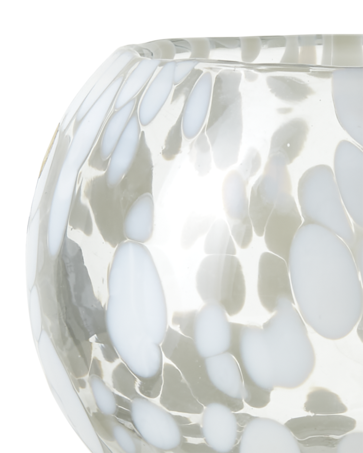 PARTY Värmeljushållare S, Vit/isblå Affari of Sweden