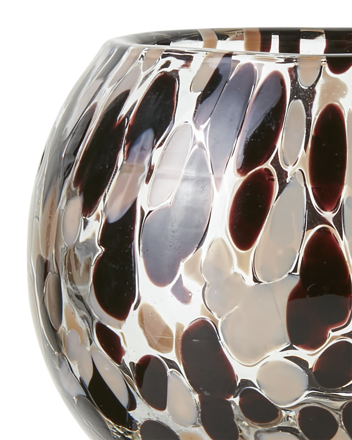 PARTY Värmeljushållare S, Brun/Beige/Svart Affari of Sweden