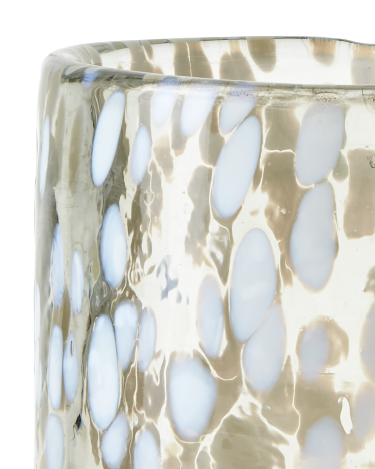 PARTY Värmeljushållare S, Vit/Isblå Affari of Sweden