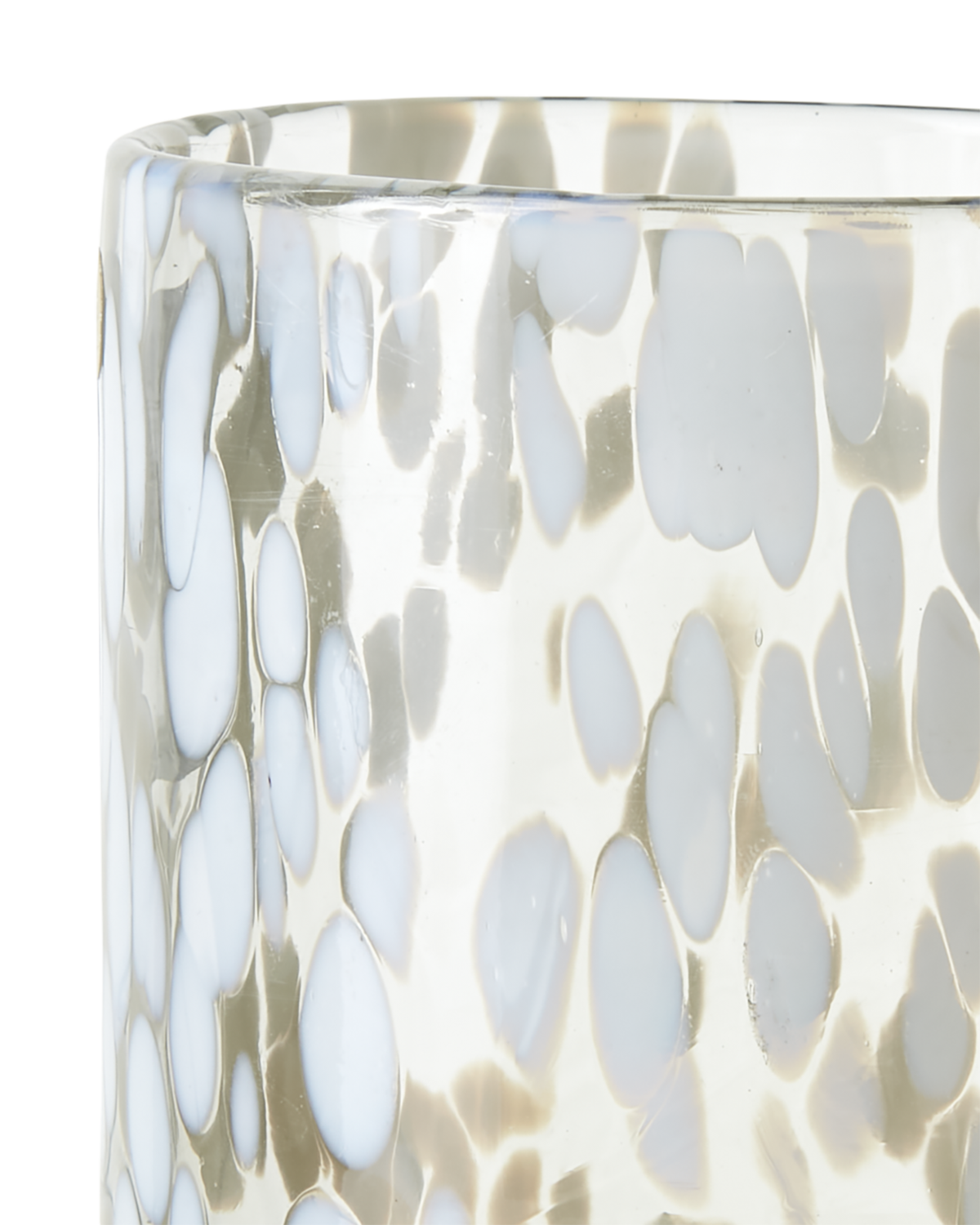 PARTY Värmeljushållare M, Vit/isblå Affari of Sweden