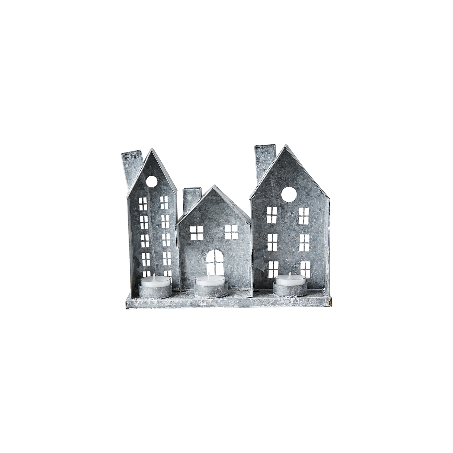 FENIX Ljuslykta hus, Grå/vit 26 cm Affari of Sweden