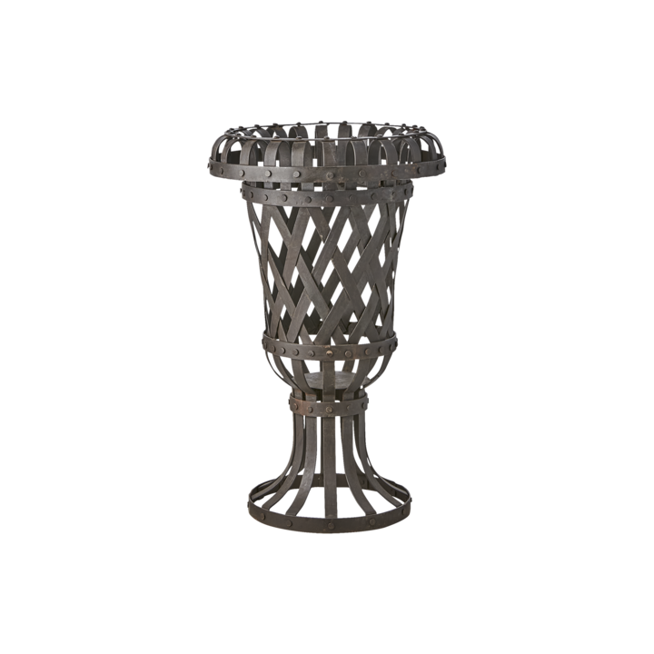 BODIL Uteljushållare/kruka S, Svart – diameter: 26/37 cm, höjd: 63 cm