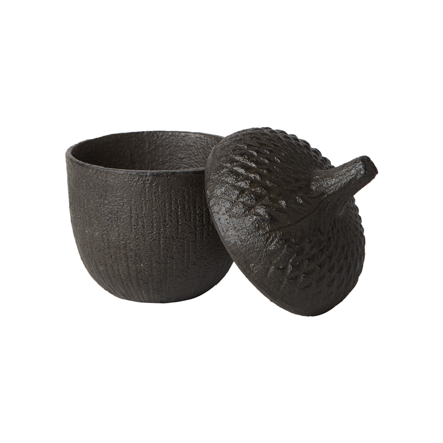 FREJ Skål med lock L, Brun/svart Affari of Sweden