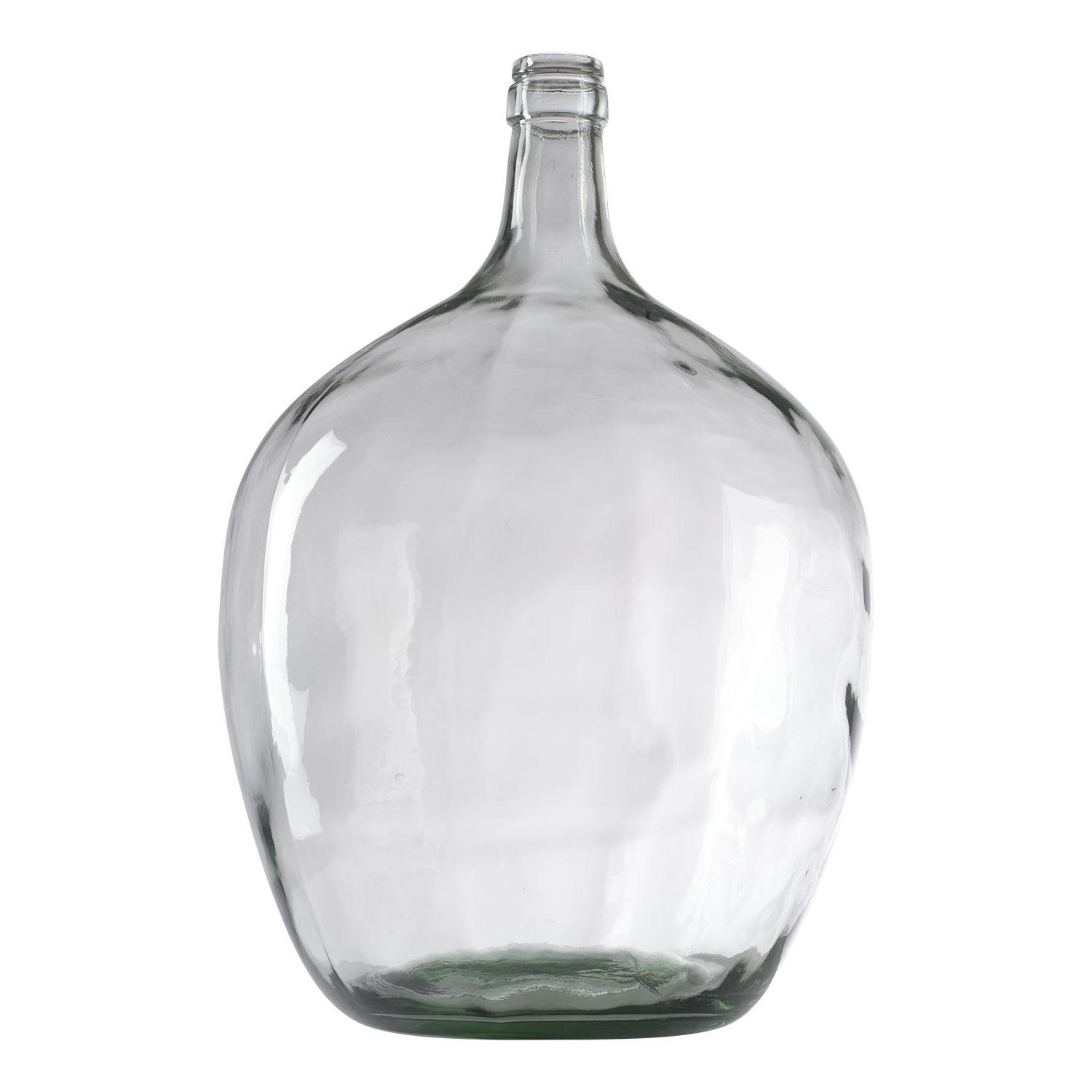 MOA stor rund glasvas i klart glas med smal hals för dekorativa kvistar och blommor.