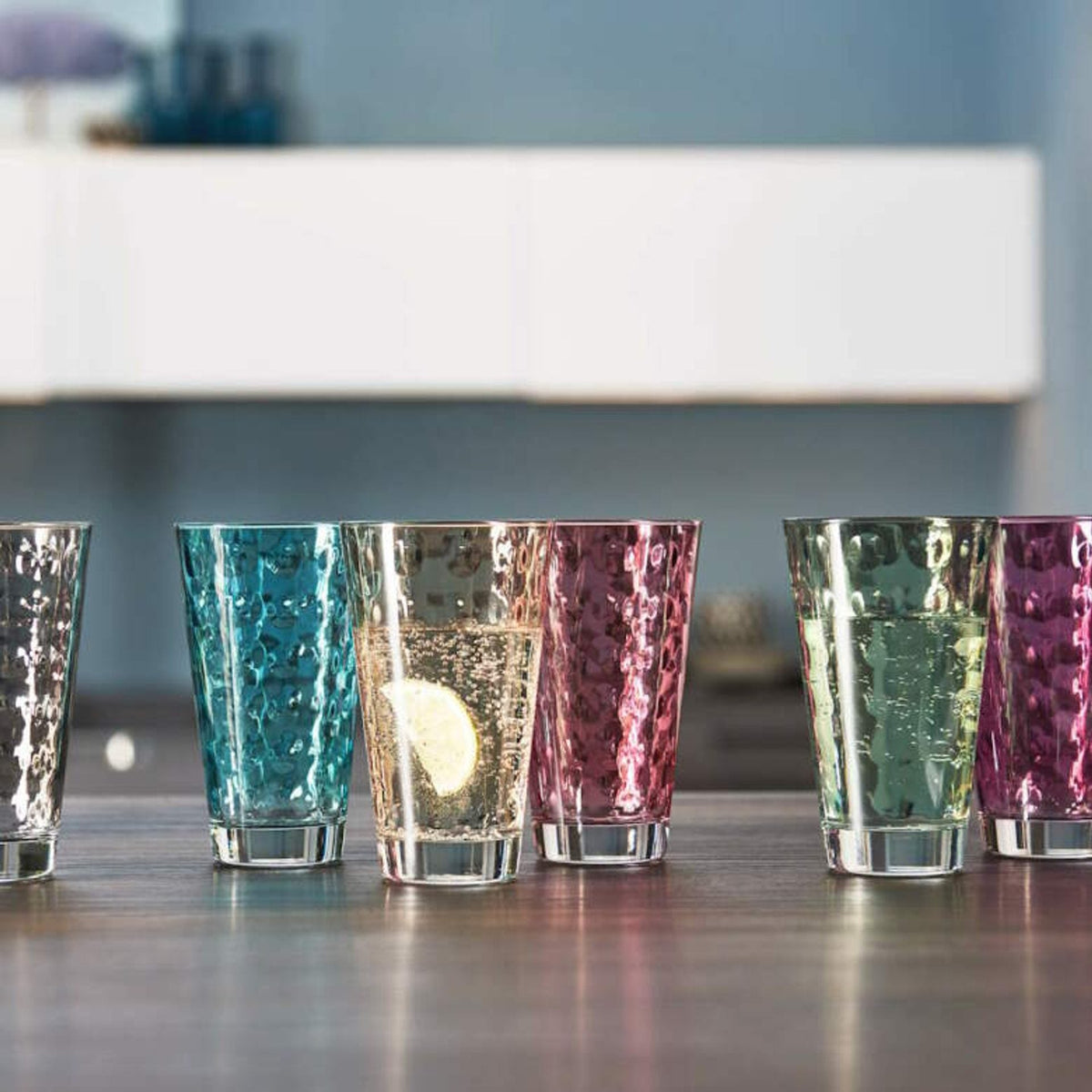 Dricksglas Optic Ld Flerfärgade 6-Pack 30 cl från Leonardo