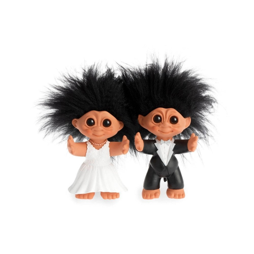 Lyckotroll Bröllopspar 9 cm Träfigurer Spring Copenhagen