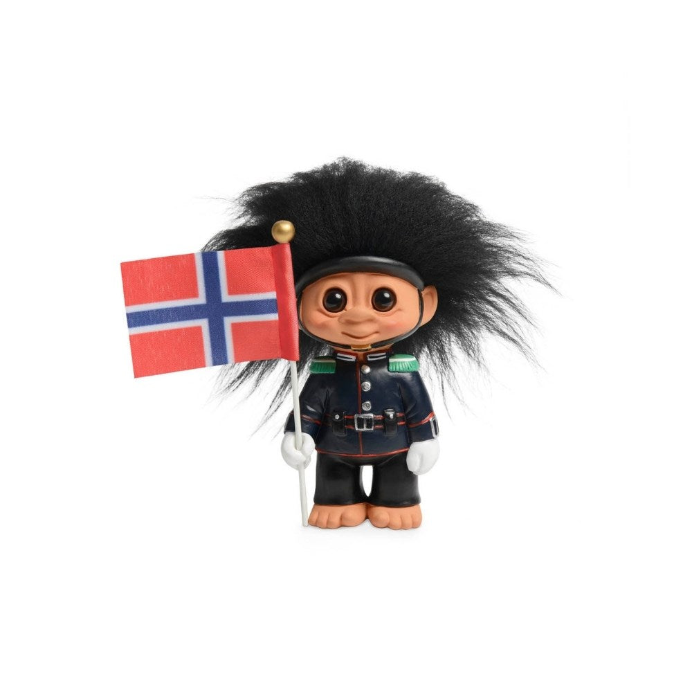 Lyckotroll Norwegian Royal Guard 9 cm Träfigurer Spring Copenhagen