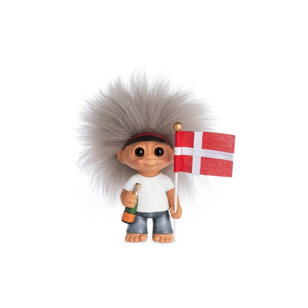 Lyckotroll Examen Kille Röd 9 cm Träfigurer Spring Copenhagen