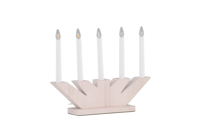 Verbier Bordslampa – Vitlaserad / Furu