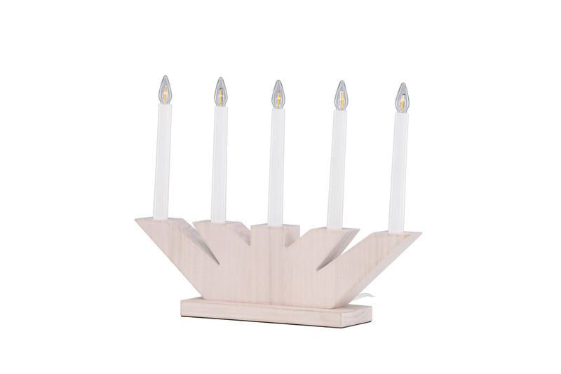 Verbier Bordslampa – Vitlaserad / Furu