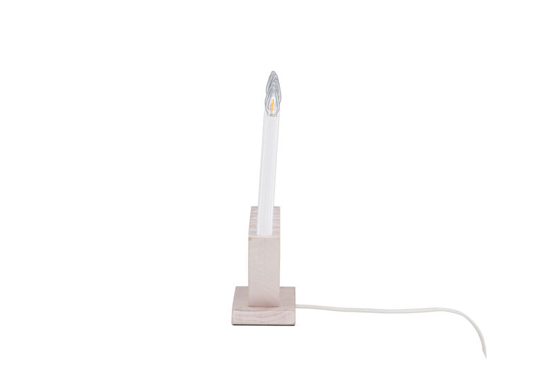 Verbier Bordslampa – Vitlaserad / Furu