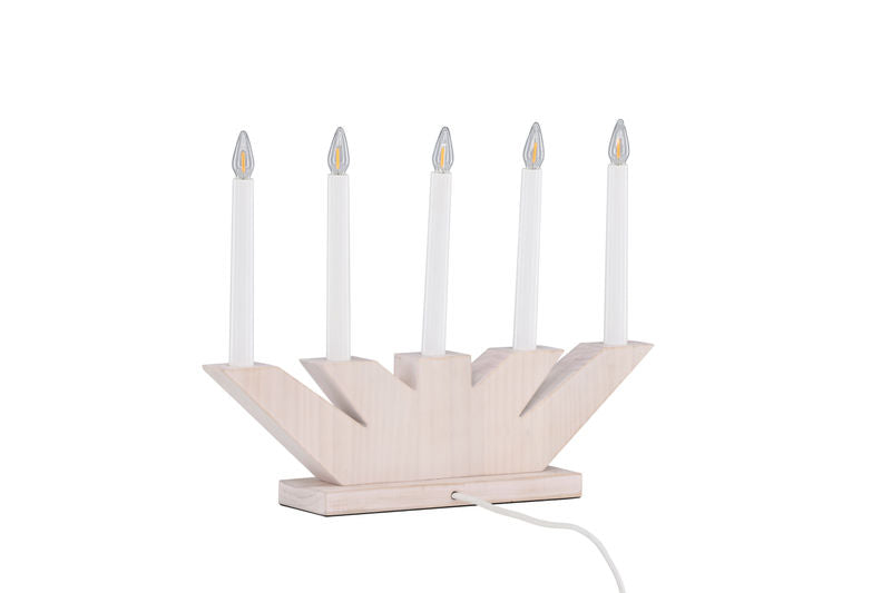 Verbier Bordslampa – Vitlaserad / Furu