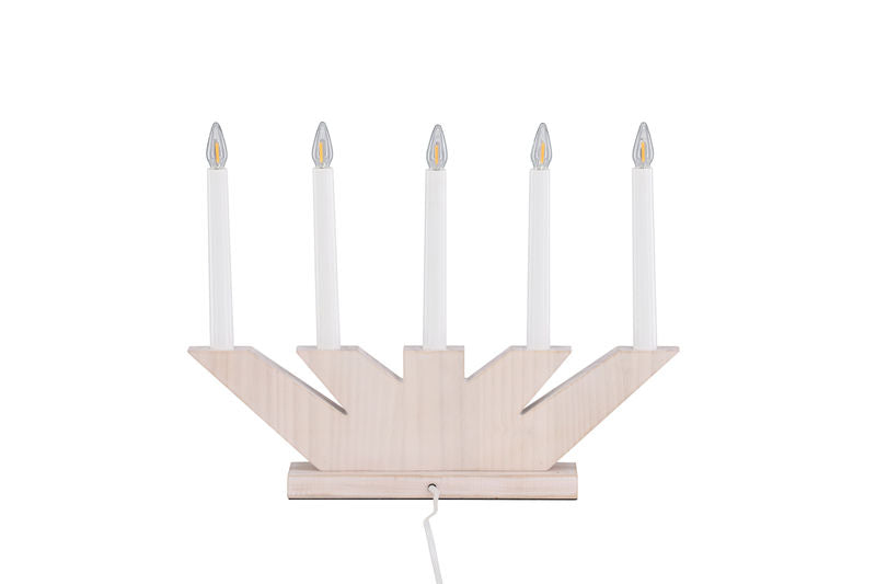 Verbier Bordslampa – Vitlaserad / Furu