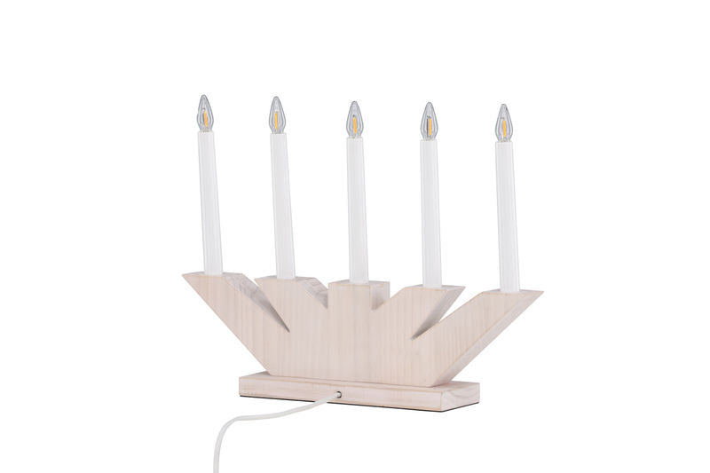 Verbier Bordslampa – Vitlaserad / Furu