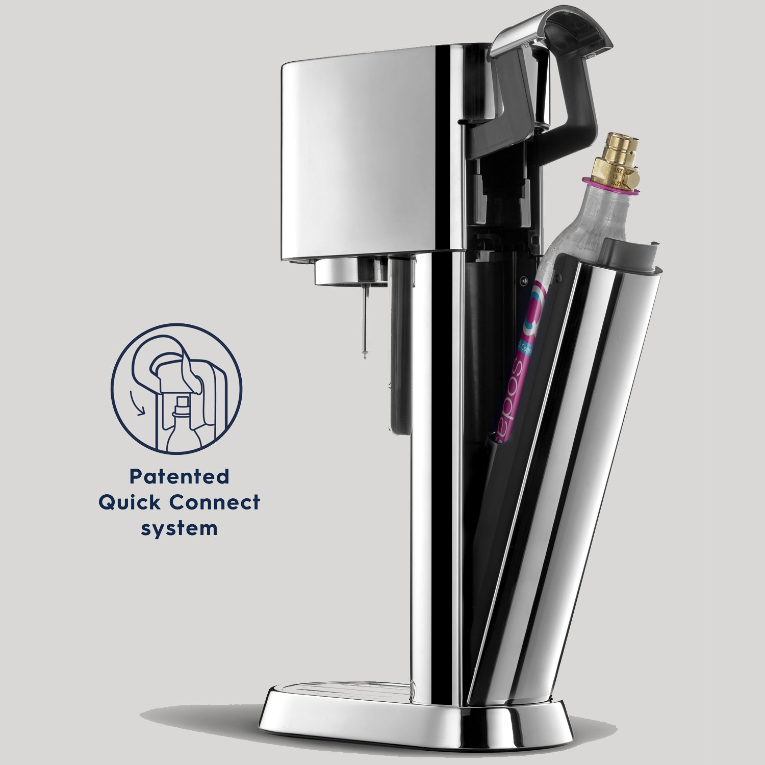 Kolsyremaskin - ensō™ Rostfri Quick Connect SodaStream