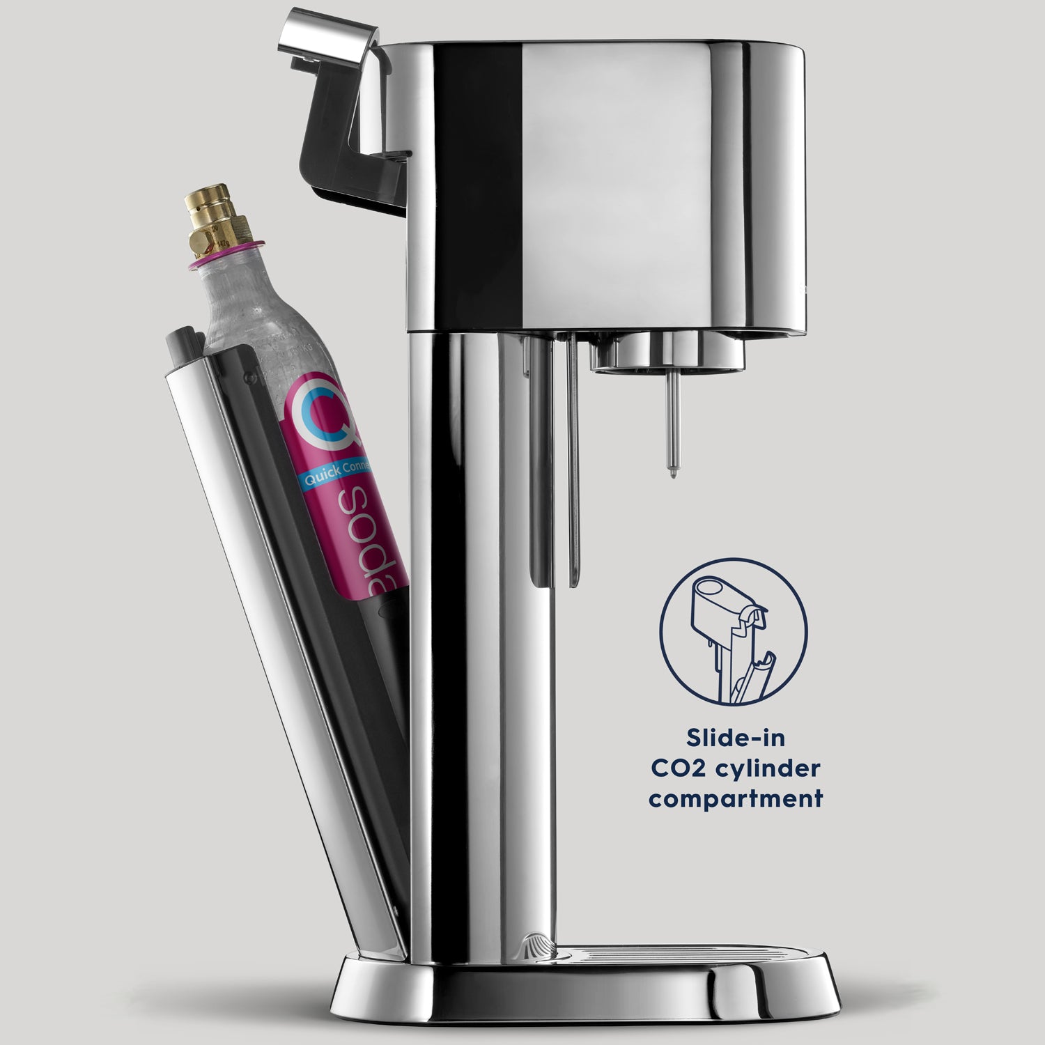 Kolsyremaskin - ensō™ Rostfri Quick Connect SodaStream