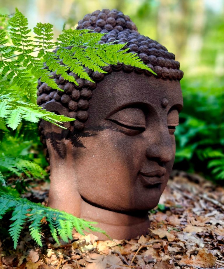 Buddhahuvud Rostfärgad 42 cm Boeddha Beelden
