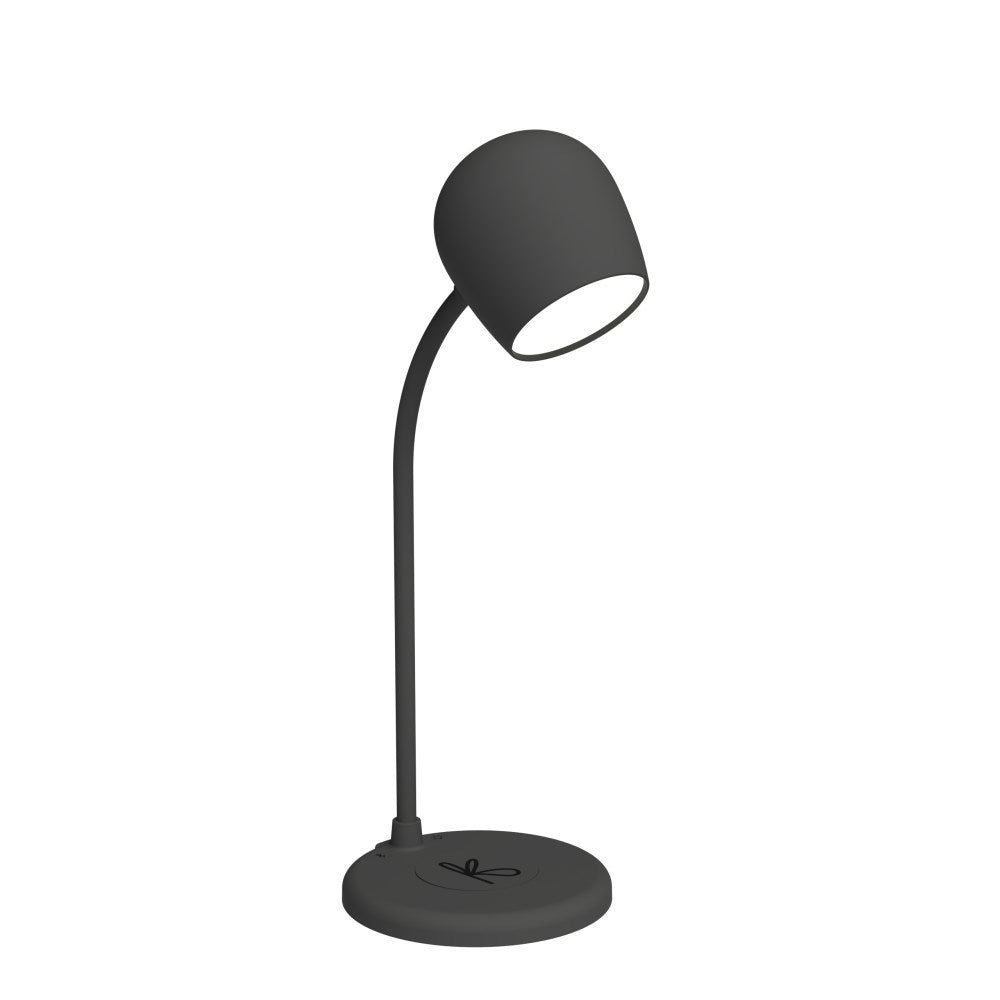 Ellie LED-lampa/Högtalare/Qi Svart KREAFUNK