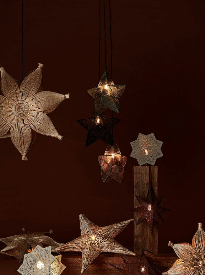 Agnes bordsstjärna Natur 47cm Belysning PR Home