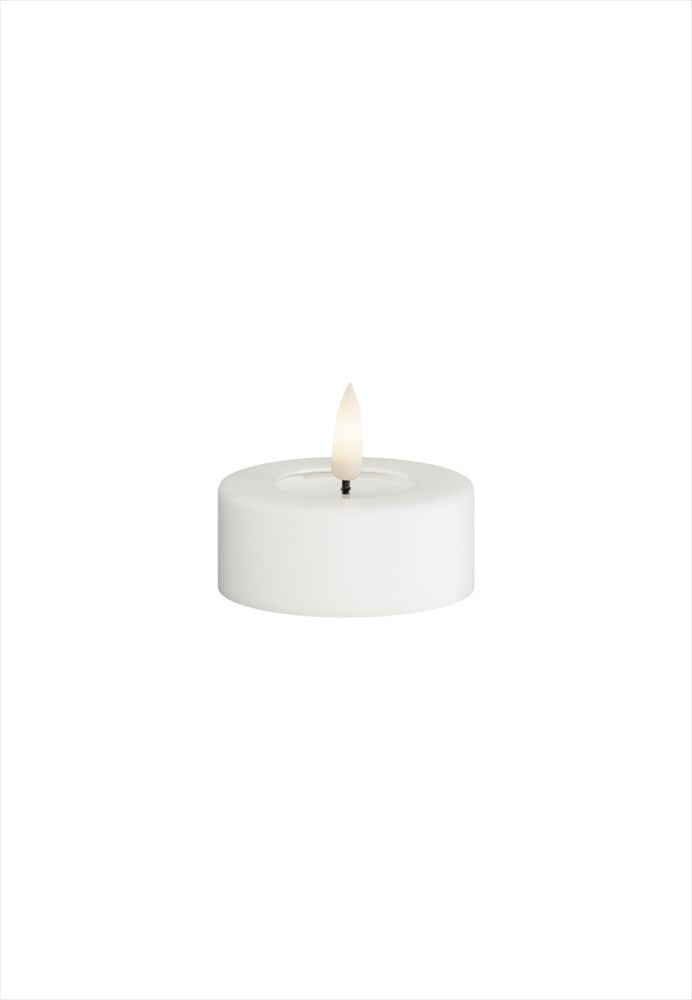 LED Värmeljus 6x4,5 cm Vit 2-pack DeluxeHomeart