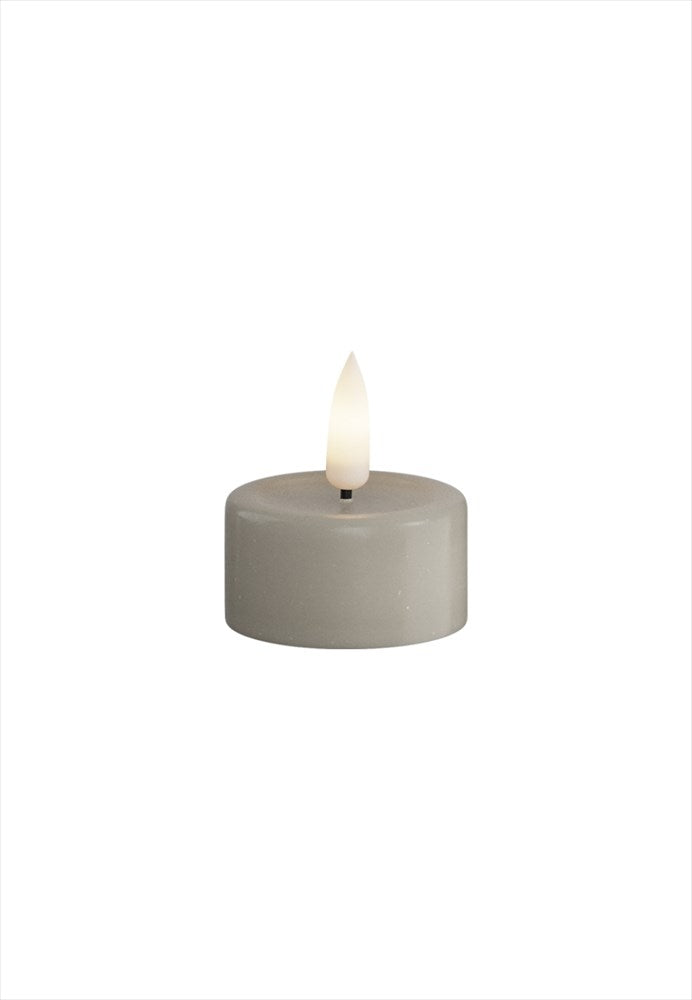 LED Värmeljus 6x4,5 cm Sand 2-pack DeluxeHomeart