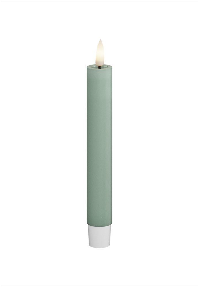 LED Kronljus 2,2x15 cm Sage Green 2-pack DeluxeHomeart