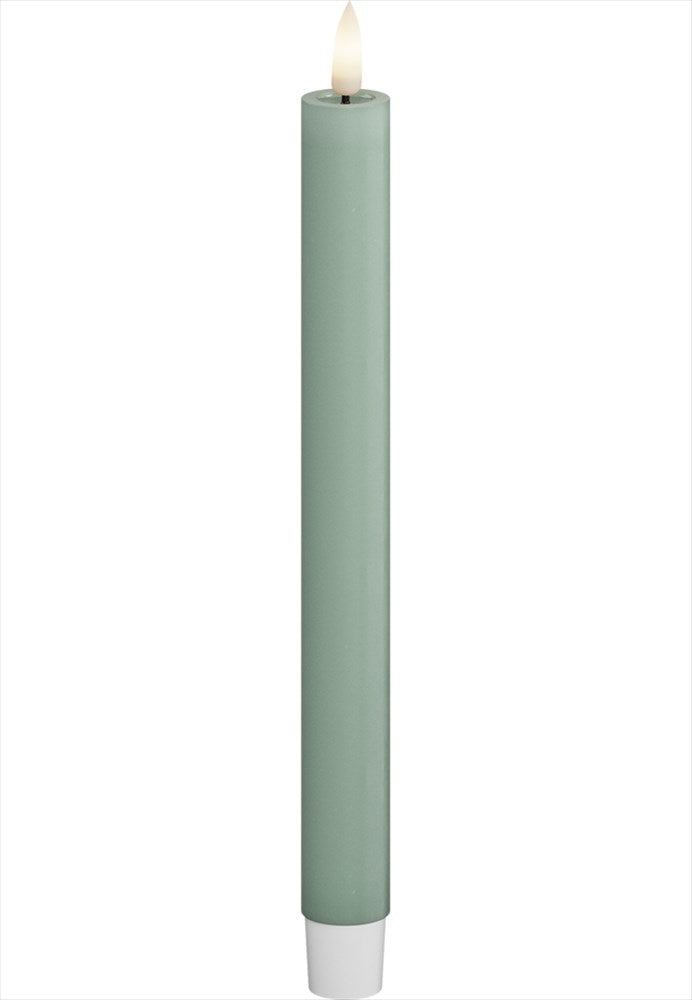 LED Kronljus 2,2x24 cm Sage Green 2-pack DeluxeHomeart