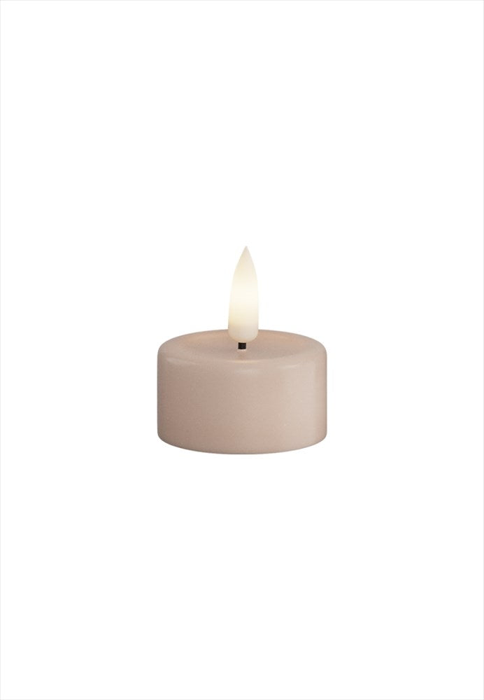 LED Värmeljus 4x4,5 cm Rosa 2-pack DeluxeHomeart