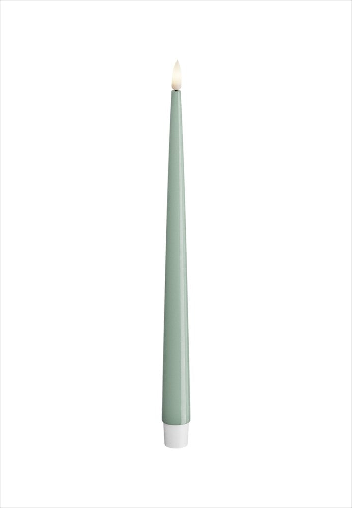 LED Kronljus Shiny 2,2x28 cm Sage Green 2-pack DeluxeHomeart