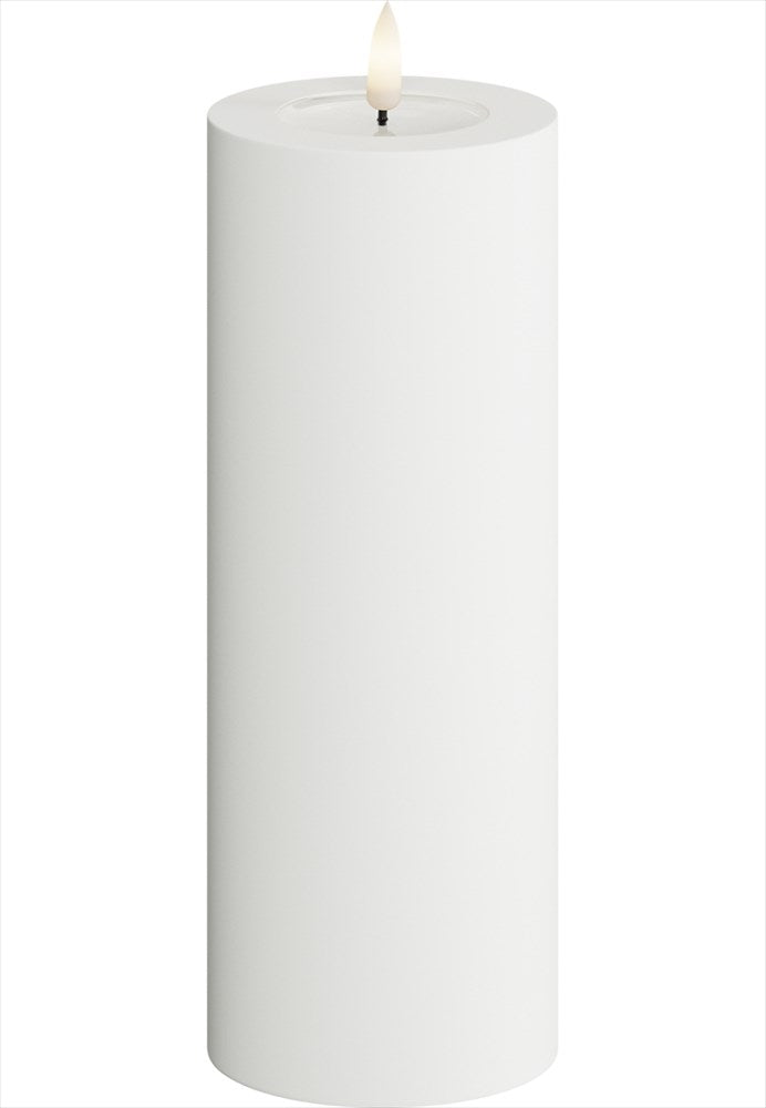 LED Blockljus Utomhus Vit 7,5x20 cm DeluxeHomeart