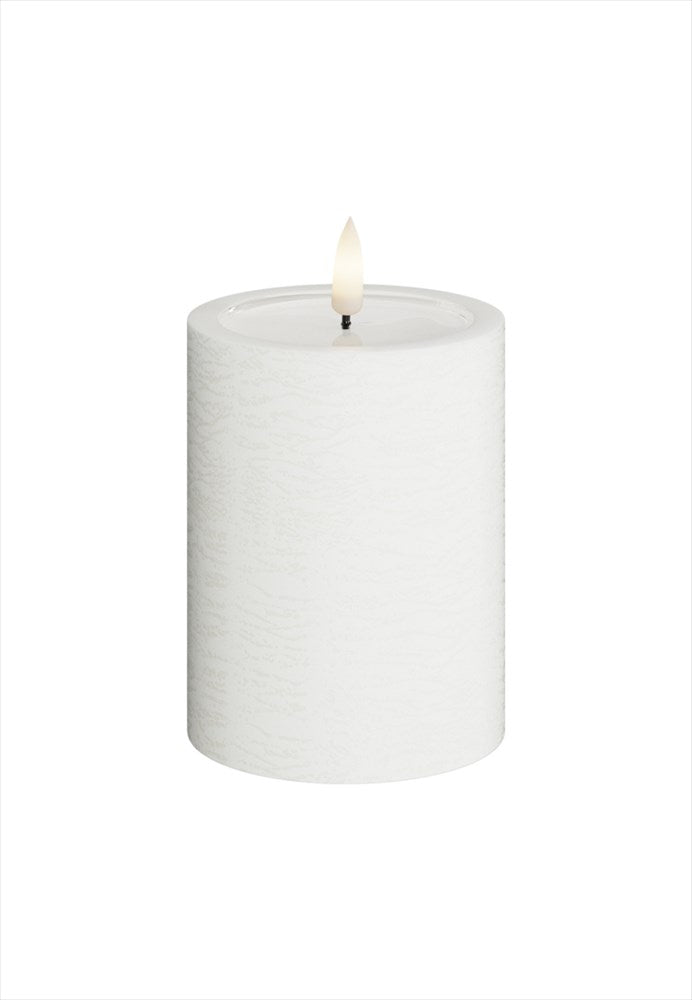 Unique LED Blockljus Vit 7,5x10 cm Unique Candles