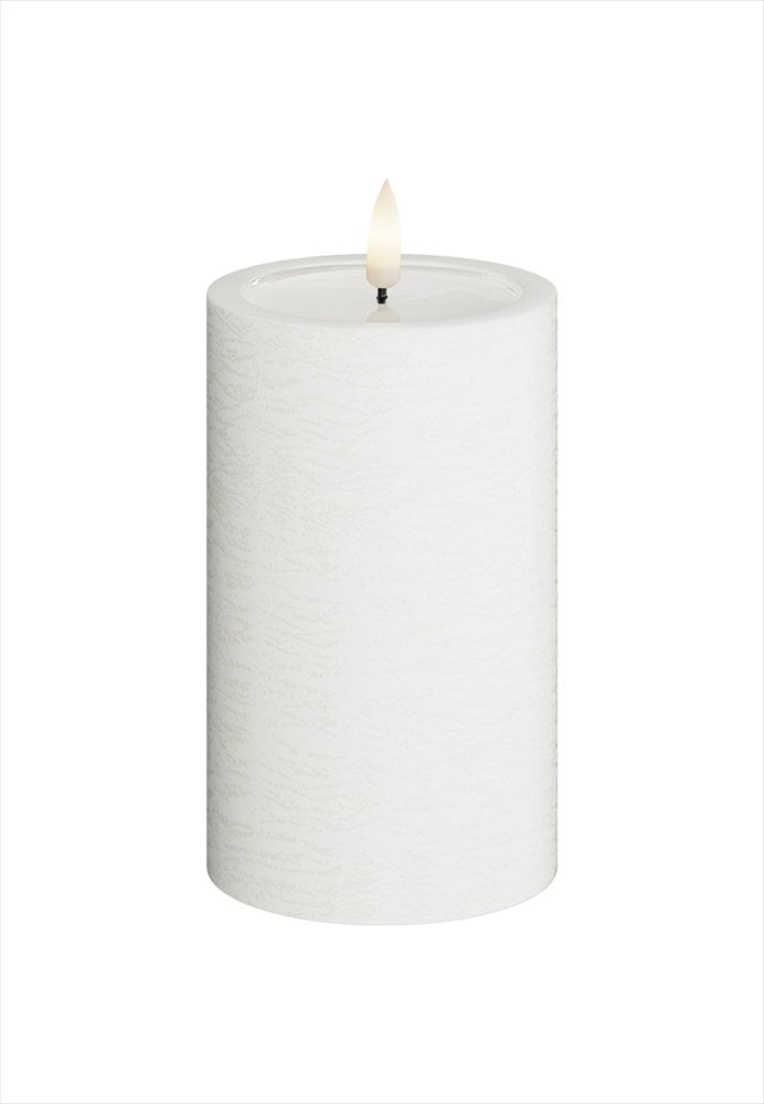 Unique LED Blockljus Vit 7,5x12,5 cm Unique Candles