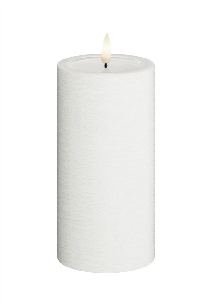 Unique LED Blockljus Vit 7,5x15 cm Unique Candles
