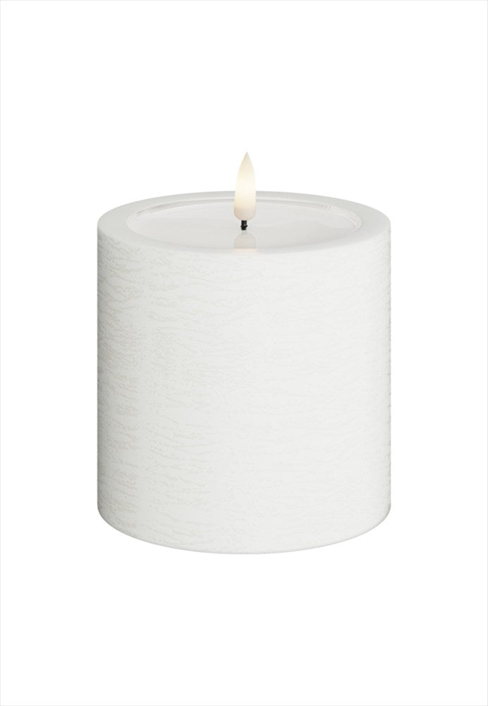 Unique LED Blockljus Vit 10x10 cm Unique Candles