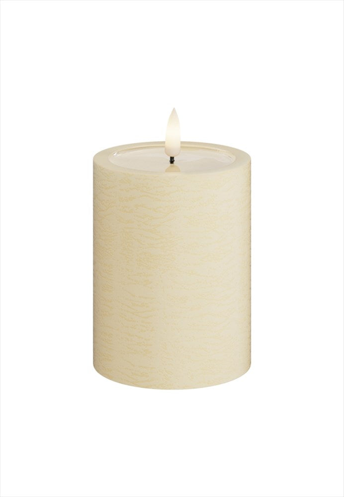 Unique LED Blockljus Cream 7,5x10 cm Unique Candles