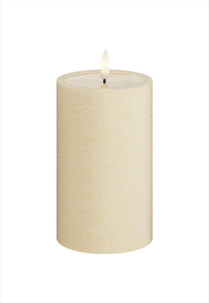 Unique LED Blockljus Cream 7,5x12,5 cm Unique Candles