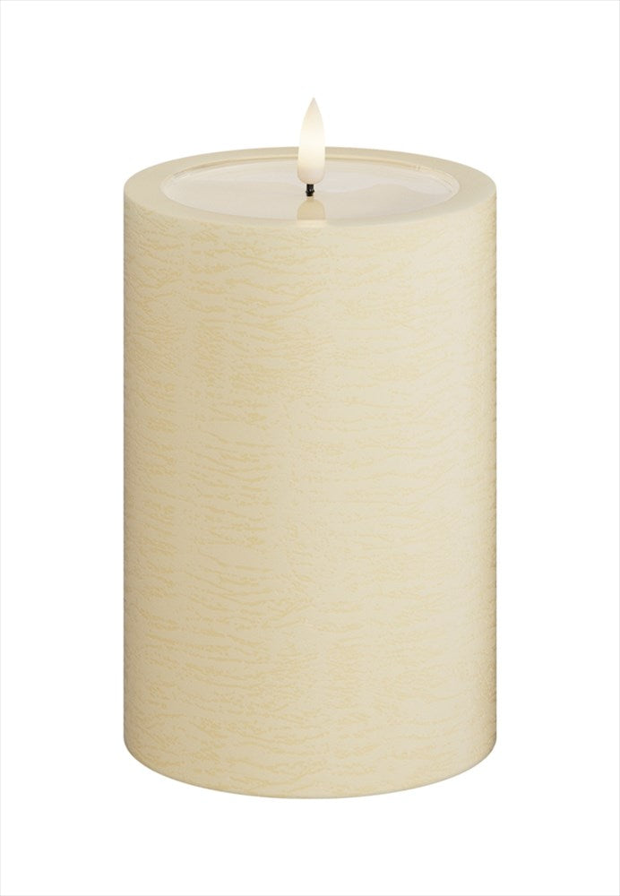 Unique LED Blockljus Cream 10x15 cm Unique Candles