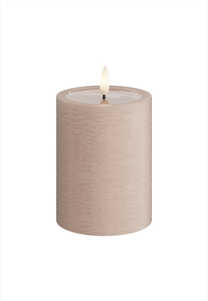 Unique LED Blockljus Rosa 7,5x10 cm Unique Candles