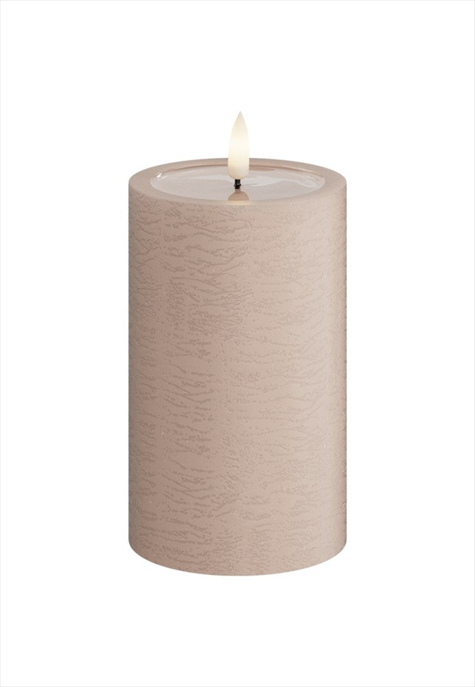 Unique LED Blockljus Rosa 7,5x12,5 cm Unique Candles