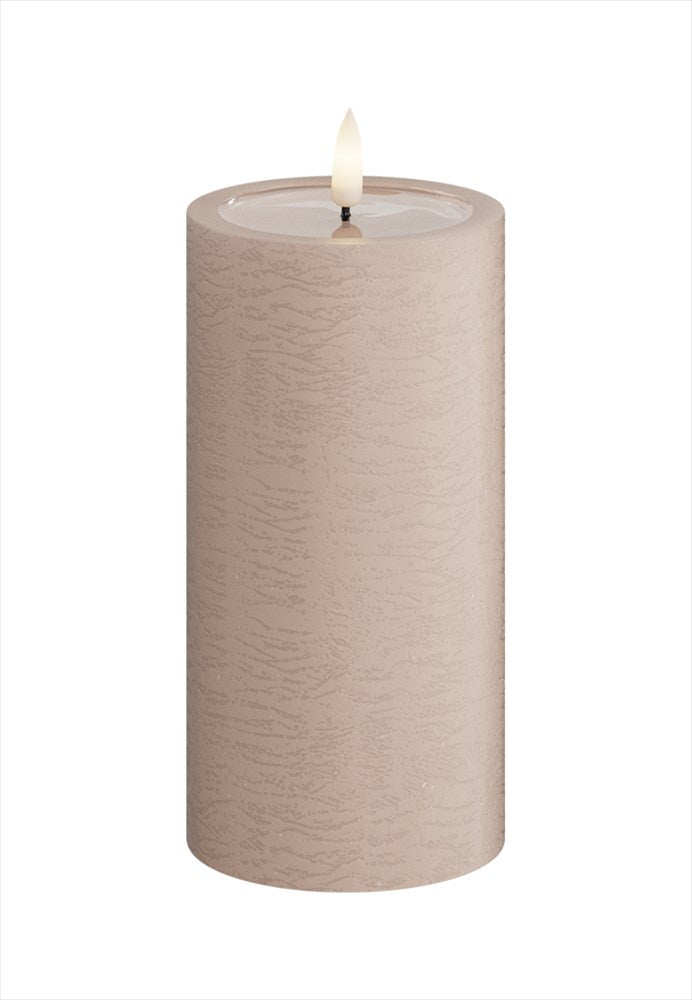 Unique LED Blockljus Rosa 7,5x15 cm Unique Candles