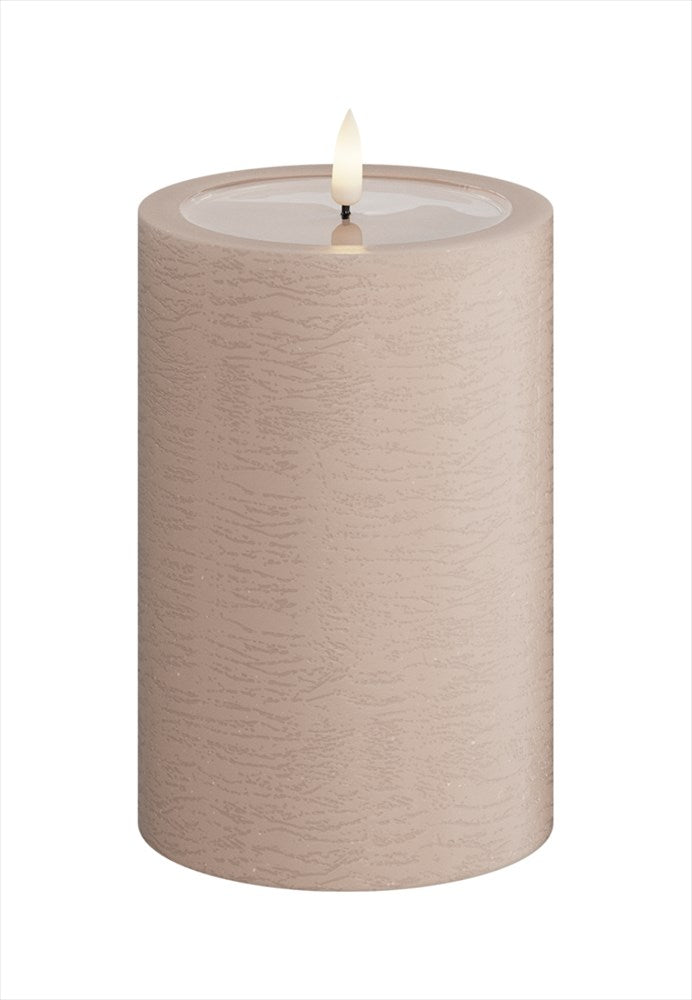 Unique LED Blockljus Rosa 10x15 cm Unique Candles