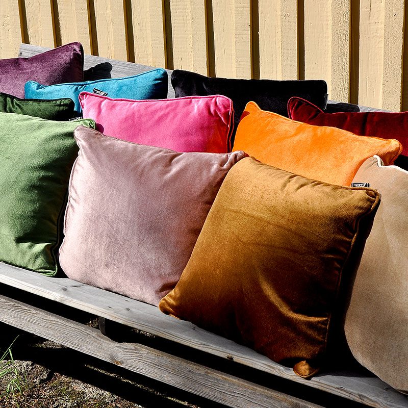 Kuddfodral Velvet 45x45 Kakao Etol