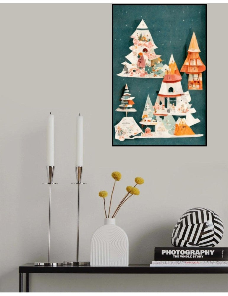 Affisch - A Paper Village Pelcasa 21x30 cm