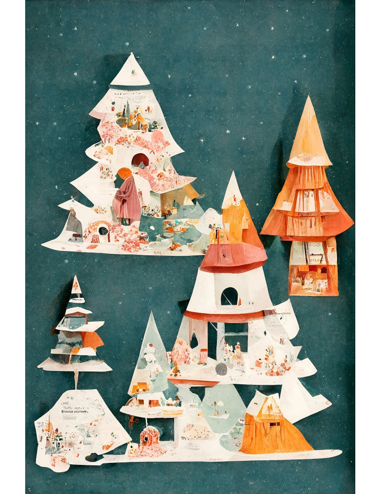 Affisch - A Paper Village Pelcasa